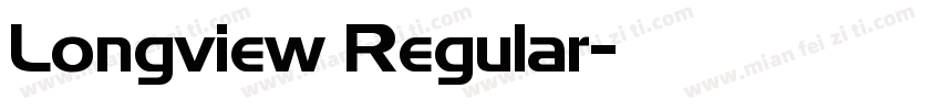 Longview Regular字体转换